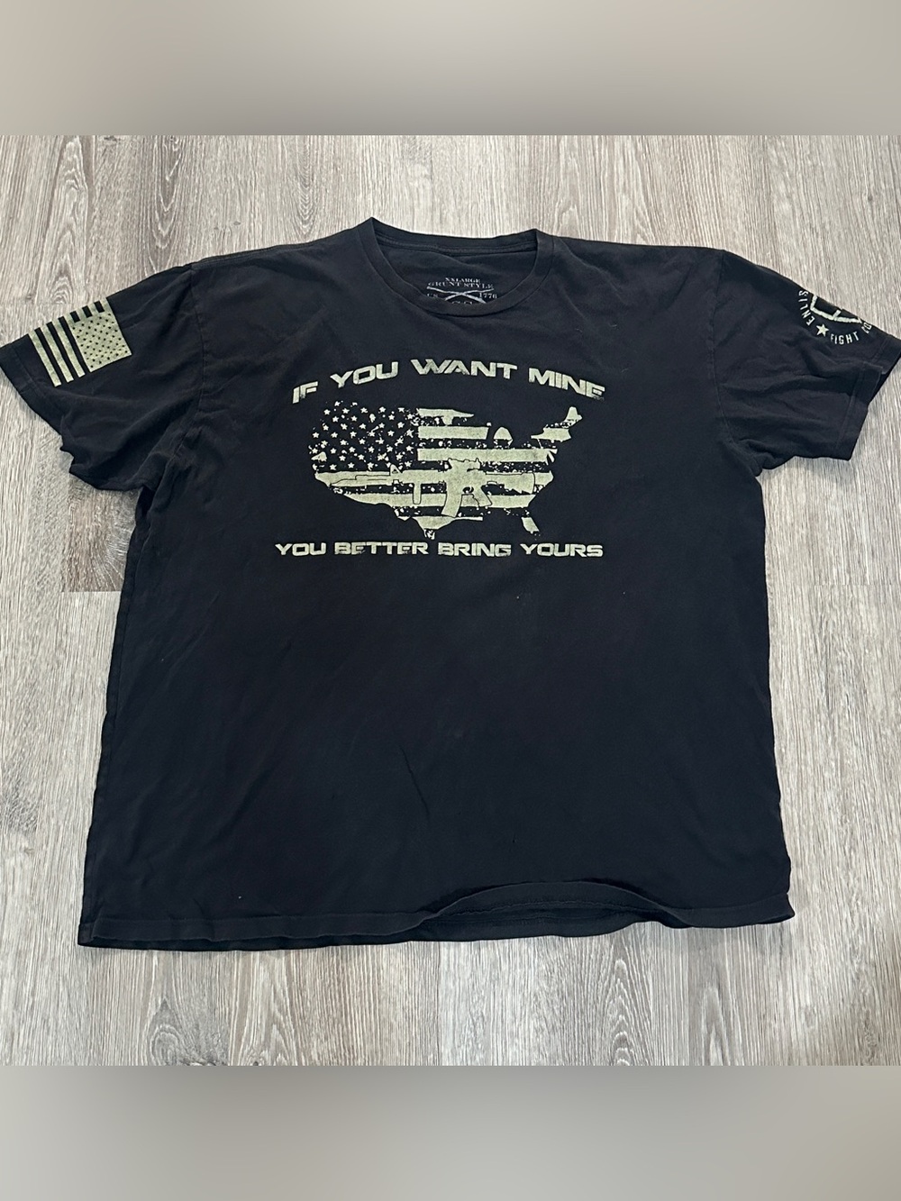 Grunt Style Men’s Black 2nd Amendment T-Shirt - 2XL (XXL)